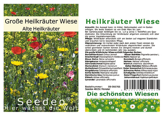 Seedeo® Die große Heil-Wildkräuter Wiese